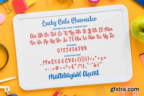 Lucky Cats - Funny Script Font