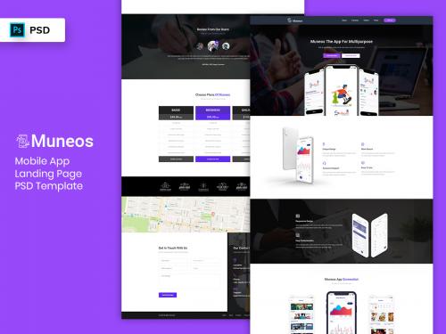 Mobile App Landing Page PSD Template-03 - mobile-app-landing-page-psd-template-03