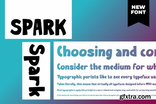 Spark Casual display font