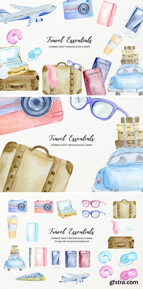 Watercolor Travel Essentials