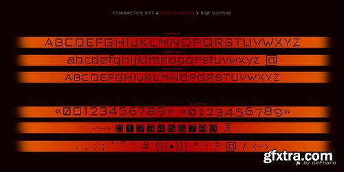 Red Thinker Font Family