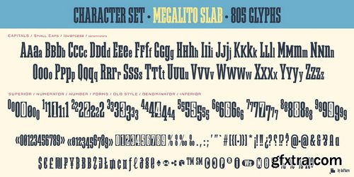 Megalito Slab Font Family