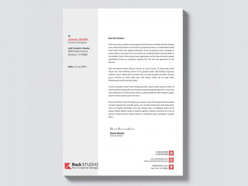 Modern corporate business company letterhead template - modern-corporate-business-company-letterhead-template