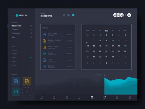 Modern dark dashboard UI design - modern-dark-dashboard-ui-design