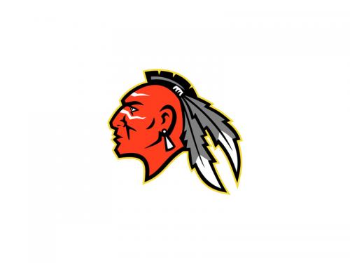 Mohawk Brave Warrior Head Side Mascot - mohawk-brave-warrior-head-side-mascot-e79e8841-e128-403a-8727-f5133c7c9cda