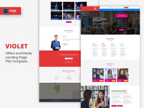 Motivational Speakers Landing Page PSD Template - motivational-speakers-landing-page-psd-template