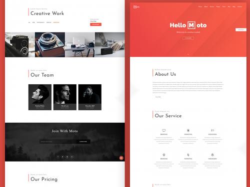 Moto - One page HTML Template - moto-one-page-html-template