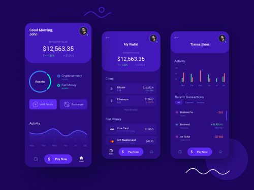 Multi-currency Wallet App UI - multi-currency-wallet-app-ui