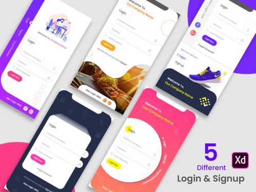 Multi Service App Login, Signup or Signin Screen design - multi-service-app-login-signup-or-signin-screen-design