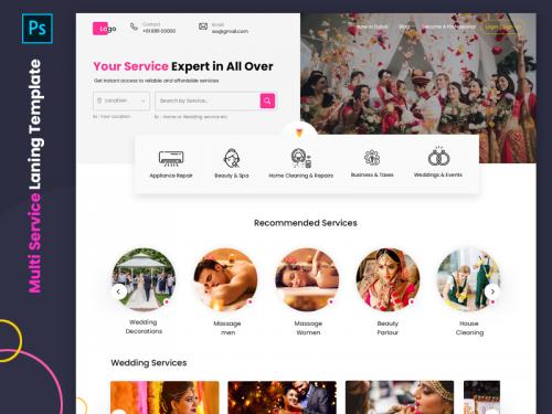 Multi Service Landing page Template - multi-service-landing-page-template