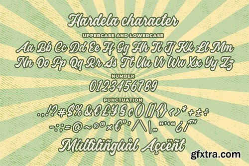 Hardela - Retro Script Font