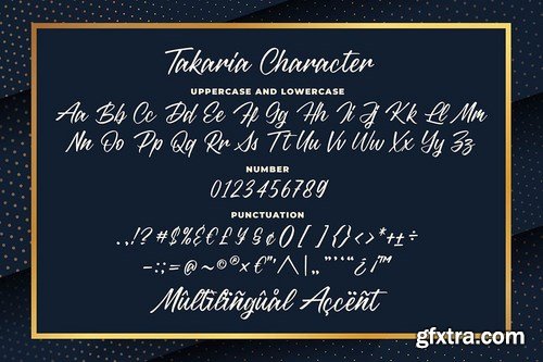 Takaria - a Stylish Sciprt Font