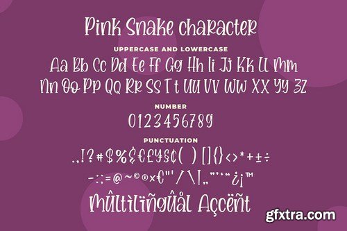 Pink Snake - a Quirky Handwritten Font