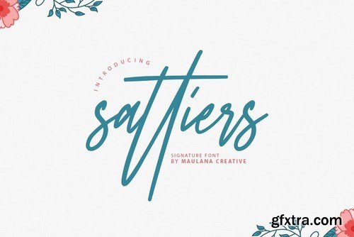 CM - Sattiers Signature Font 4484749