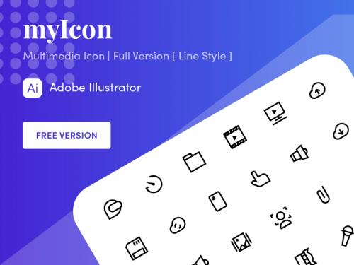 Multimedia Icon | myIcon Family - multimedia-icon-myicon-family