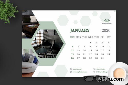 2020 Furniture Interior Design Calender Pro