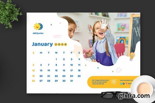 2020 Kid School Calendar Pro