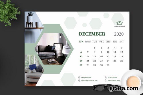 2020 Furniture Interior Design Calender Pro