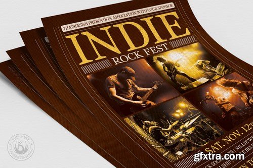 Indie Rock Flyer Template V8