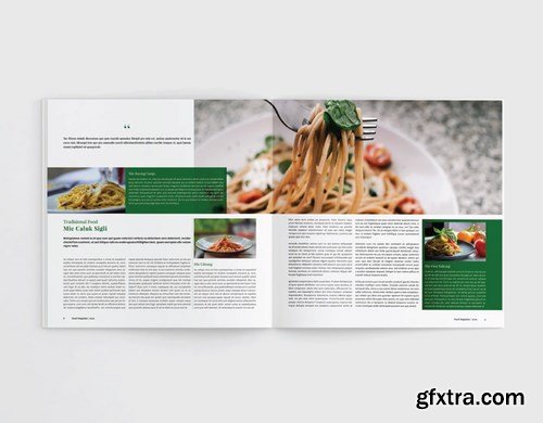 Square Food Cookbook Magazine