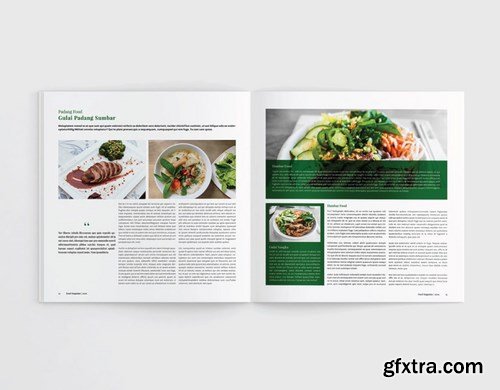 Square Food Cookbook Magazine