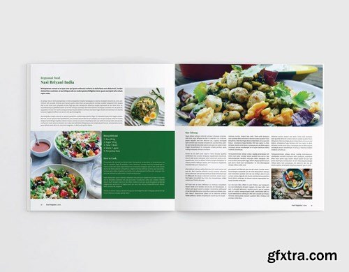 Square Food Cookbook Magazine