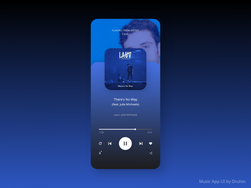 Music App UI - Music Player Page - music-app-ui-music-player-page