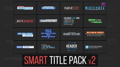 Videohive - Smart Title Pack v2