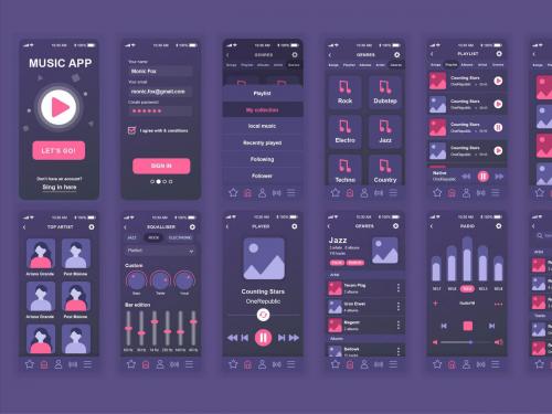 Music Mobile App UX and UI Kit - music-mobile-app-ux-and-ui-kit-b85881ae-ffb8-4ca8-8531-ca09f77cce66