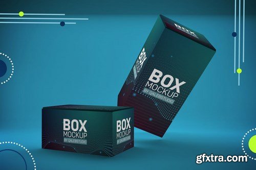 Abstract Boxes Mockup