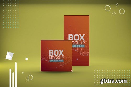 Abstract Boxes Mockup