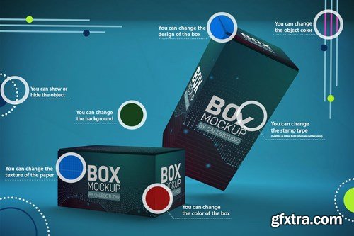 Abstract Boxes Mockup