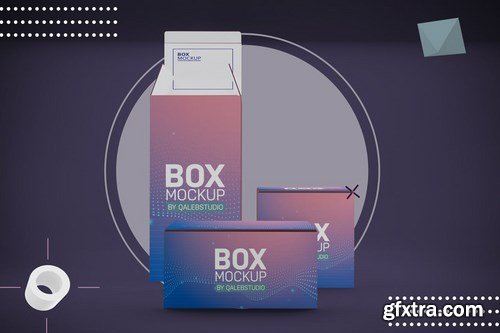 Abstract Boxes Mockup