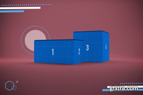 Abstract Boxes Mockup