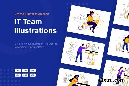 IT Team Illustrations Pack