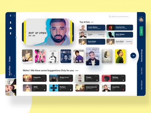 Music Web App Design Concept - music-web-app-design-concept