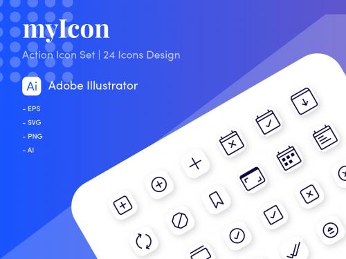 myIcon | Action Icon Set - myicon-action-icon-set