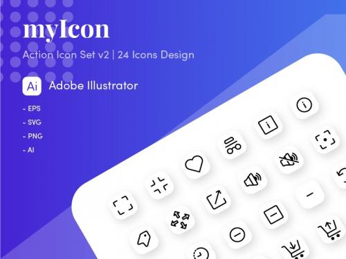 myIcon | Action Icon v2 - myicon-action-icon-v2