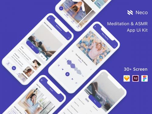 Neco - Meditation and ASMR App Ui Kit - neco-meditation-and-asmr-app-ui-kit