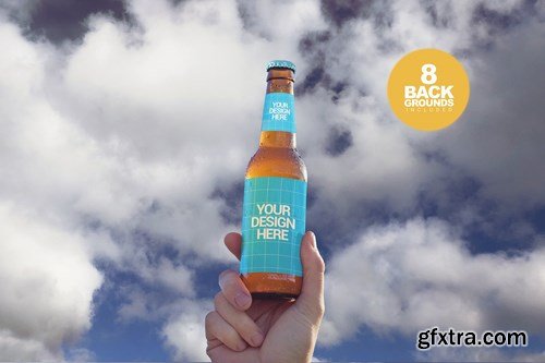 Hand in the Sky Beer Mockup