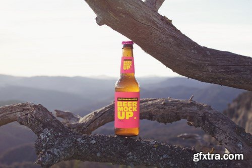 Tree Nature Beer Mockup