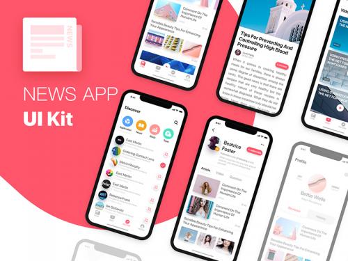 News App UI Kit - news-app-ui-kit-interface