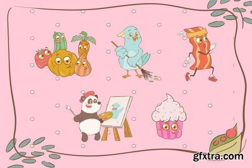 Cute Animal Illustrations Pack