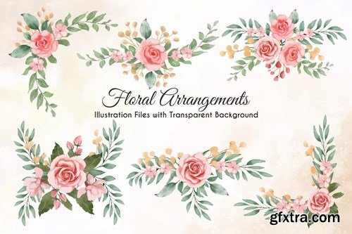 Watercolor Floral Illustrations Pack