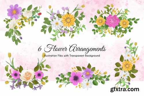 Watercolor Floral Illustrations Pack