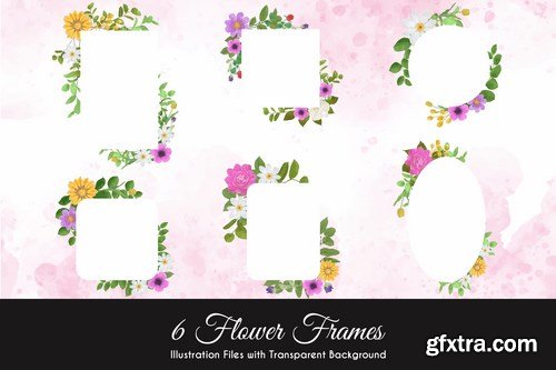 Watercolor Floral Illustrations Pack