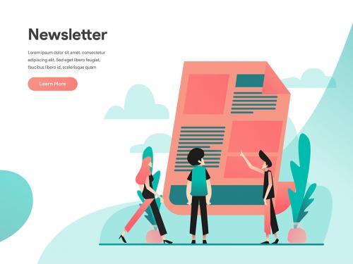Newsletter Illustration Concept - newsletter-illustration-concept