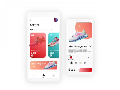 Nike Store E-commerce App UI kit - nike-store-app