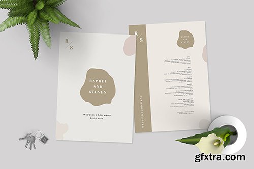 Simple Wedding Menu Template