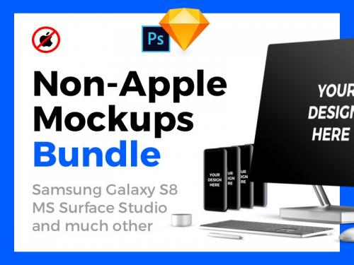 Non-Apple Mockups Bundle - non-apple-mockups-bundle